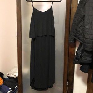 Charcoal Grey Mango Midi Dress size Small